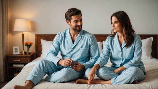 Pyjama couple : élégance et confort pour des soirées cocooning